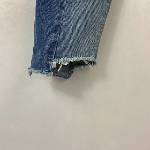 Silver Jeans Izzy Slim Crop Women's Size 25 (26 x 25) Mid Rise Light Wash - Picture 4 of 13